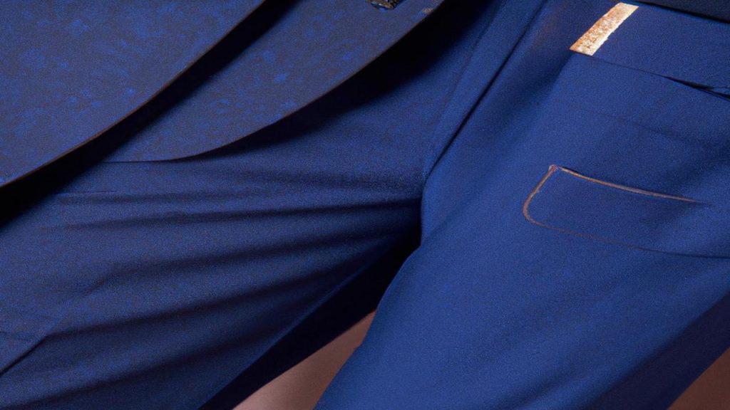 Jakie spodnie założyć do granatowej marynarki?